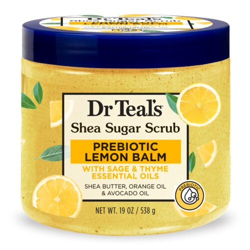 Dr Teal’s Shea Sugar Scrub with Prebiotic Lemon Balm