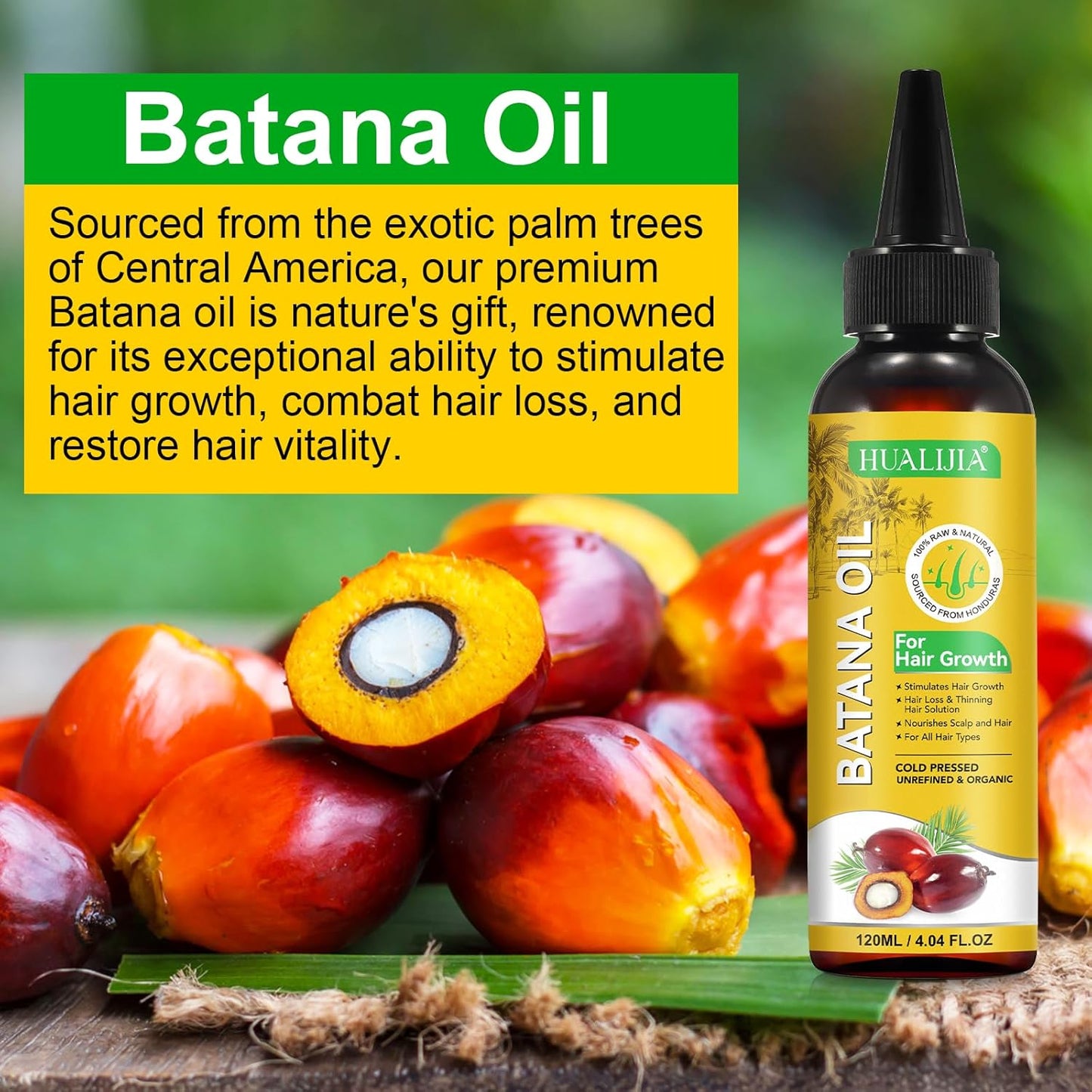 HUALIJIA Batana Oil for Hair Growth – 120ml