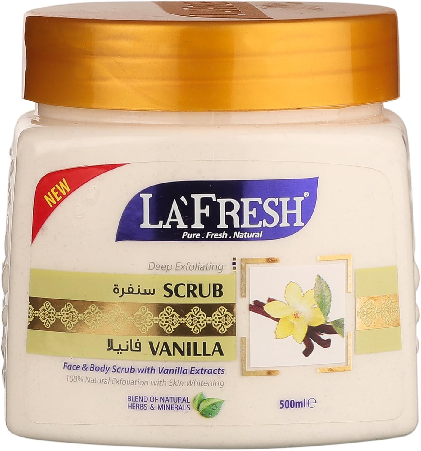 La Fresh Vanilla Face & Body Scrub (500ml)