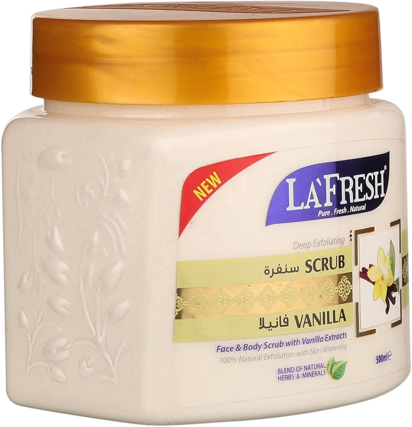 La Fresh Vanilla Face & Body Scrub (500ml)