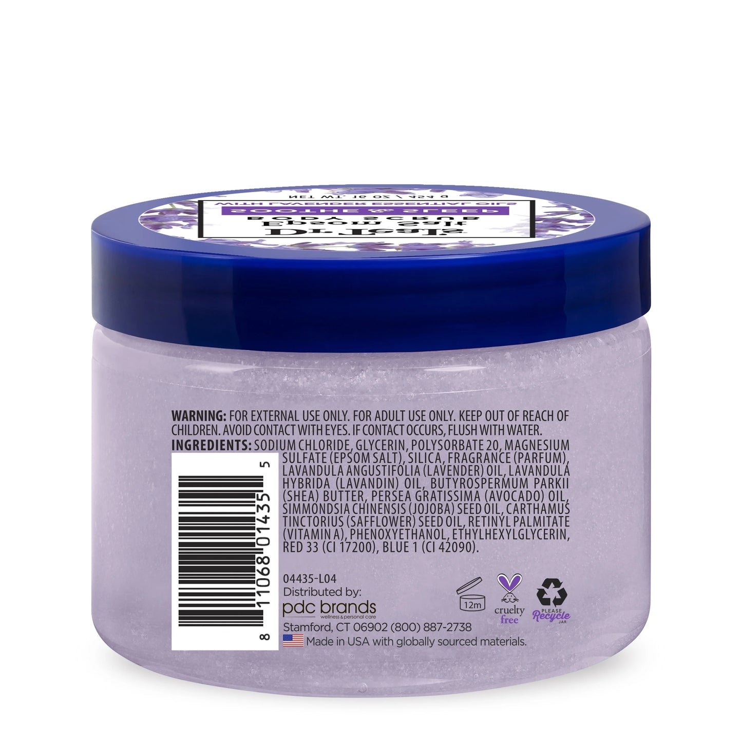 Dr Teal's Lavender Epsom Salt Body Scrub with Shea Butter & Jojoba Oil – 454g