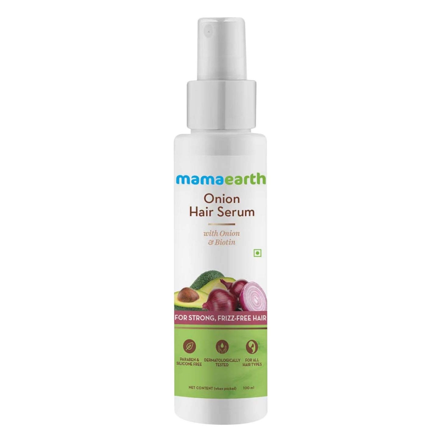 Mamaearth Onion Hair Serum for Strong and Frizz-Free Hair (100ml)