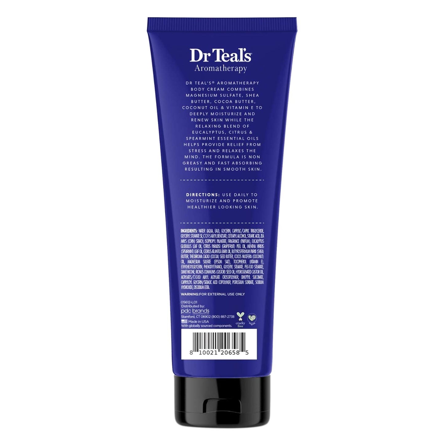 Dr. Teal's Aromatherapy Eucalyptus and Citrus Stress Relief Body Cream 226.8g