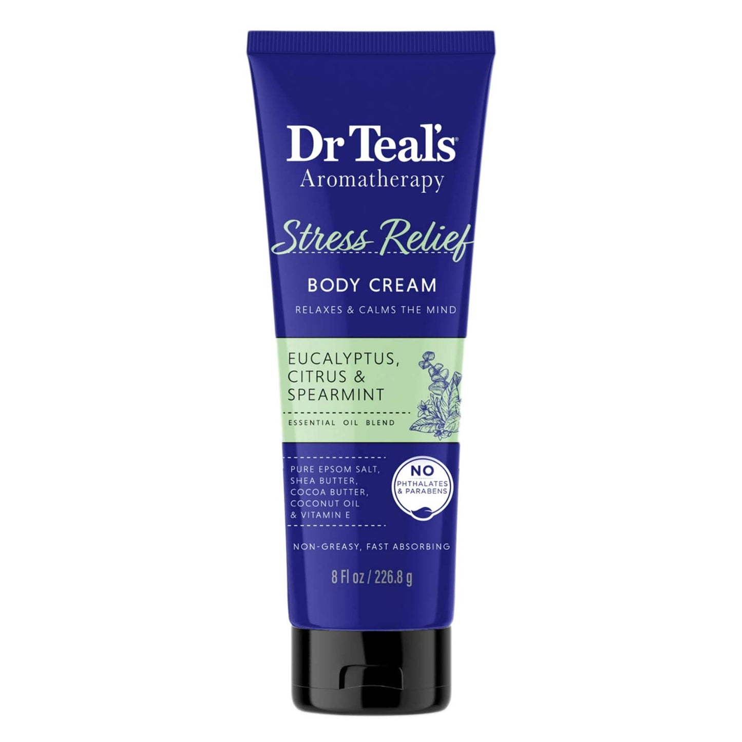 Dr. Teal's Aromatherapy Eucalyptus and Citrus Stress Relief Body Cream 226.8g