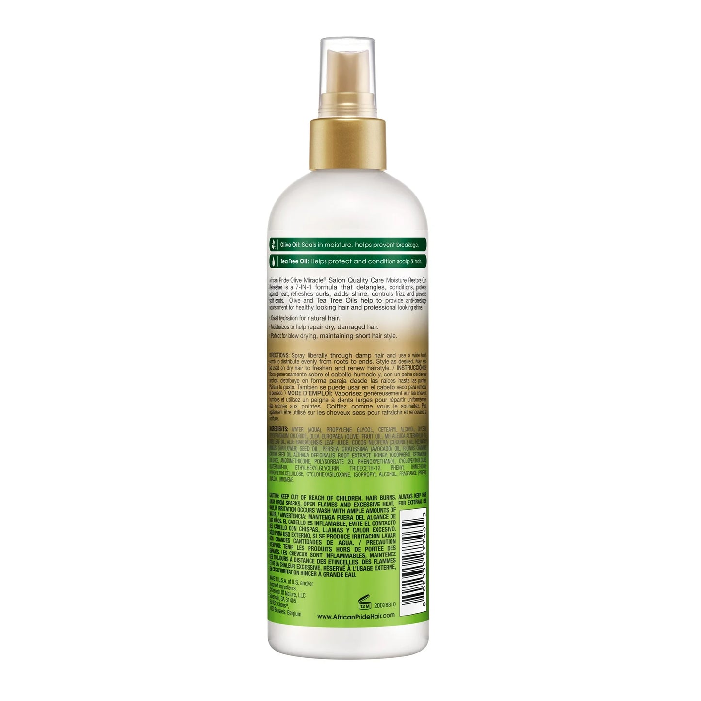 African Pride Olive Miracle Moisture Refresher Spray