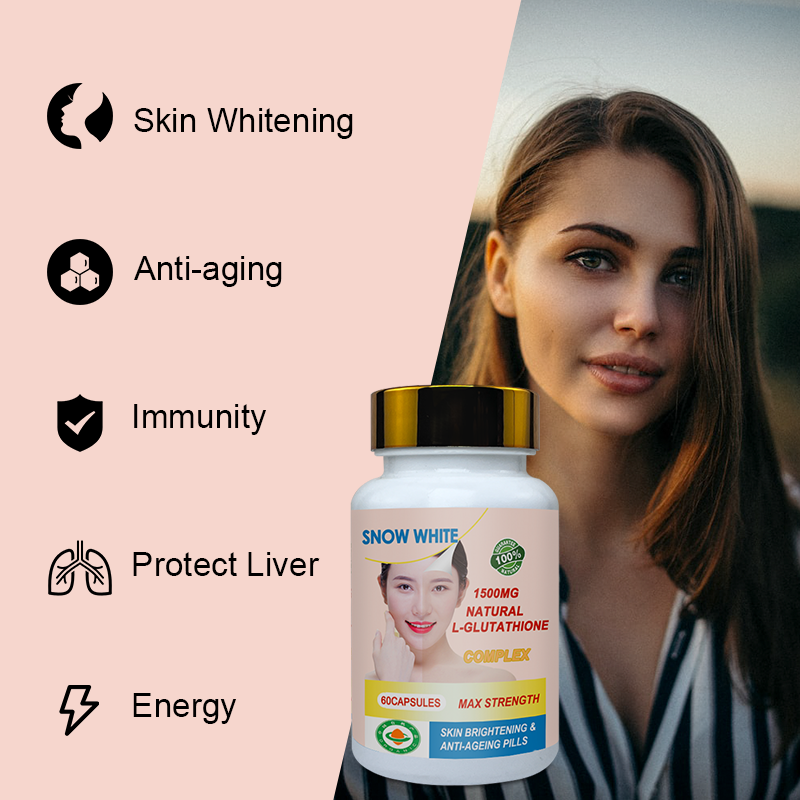 Snow White Natural L-Glutathione Skin Brightening & Anti-Aging Pills