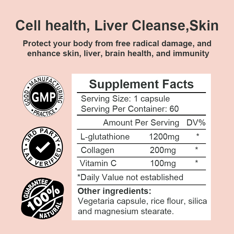 Snow White Natural L-Glutathione Skin Brightening & Anti-Aging Pills