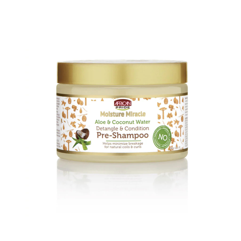 African Pride Moisture Miracle Aloe & Coconut Water Pre-Shampoo 340g