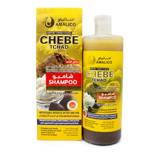 AMALICO Chebe Powder Shampoo for Hair Growth with Shea Butter