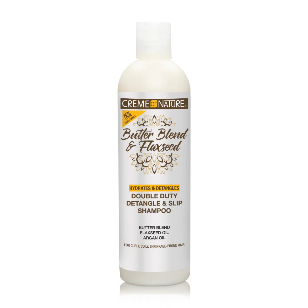 Creme of Nature Butter Blend & Flaxseed Double Duty Detangle & Slip Shampoo
