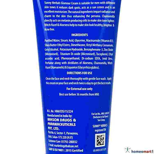 Sunny Herbals Glamour Cream – Reduce Dark Spots & Sunscreen Protection