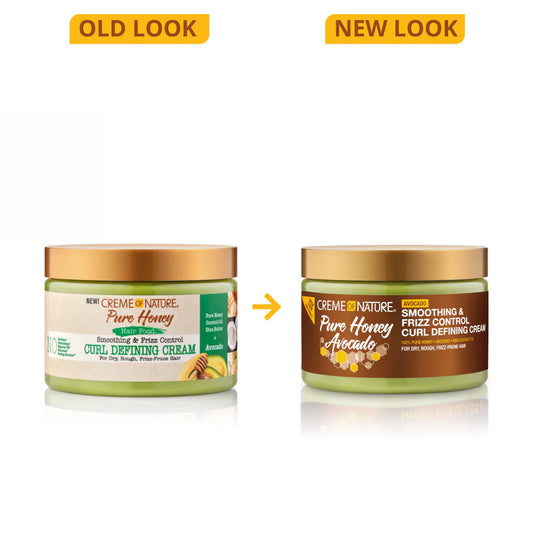 Creme of Nature Pure Honey Hair Food Smoothing & Frizz Control Curl Defining Cream