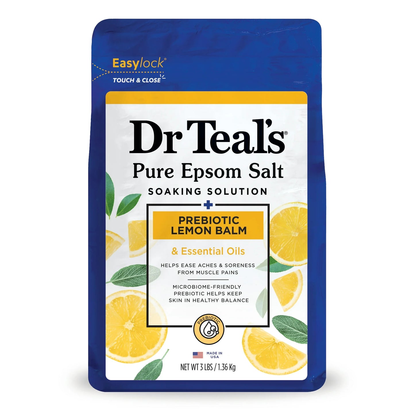 Dr Teal’s Epsom Salt Magnesium Soak with Prebiotic Lemon Balm