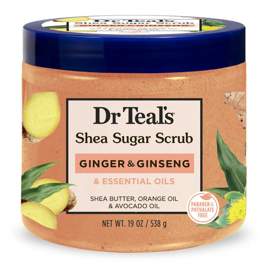 Dr Teal’s Shea Sugar Body Scrub with Ginger, Ginseng & Essential Oils