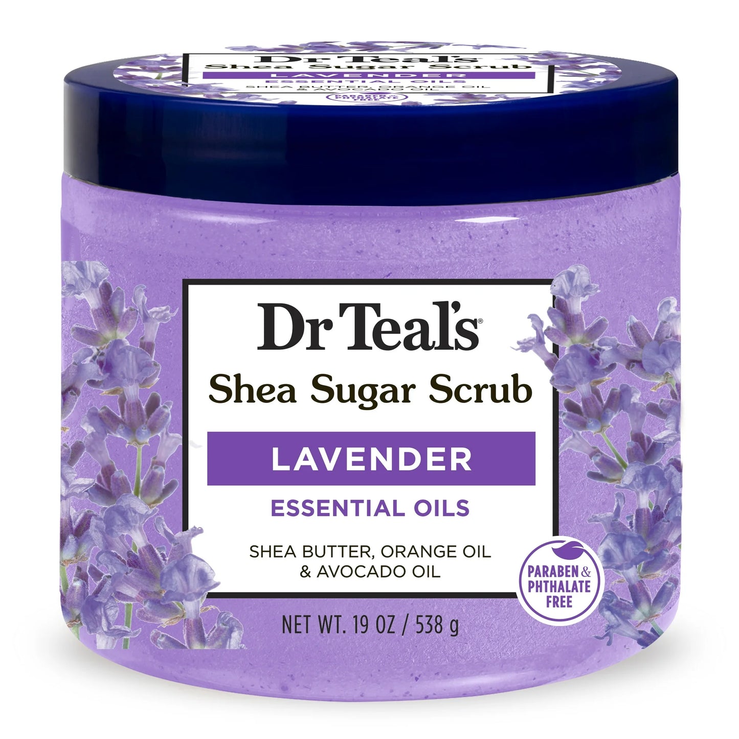 Dr Teal's Shea Sugar Body Scrub with Lavender Essential Oils – 454g