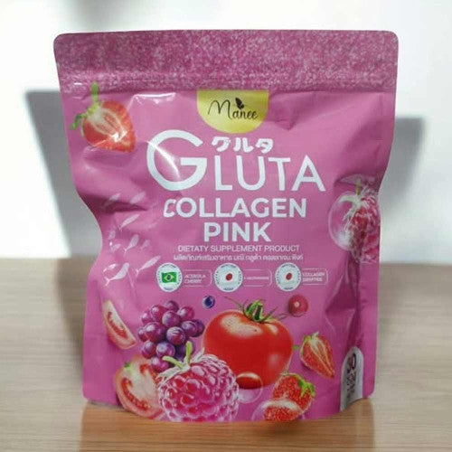 Manee Gluta Collagen Pink skin-brightening and anti-aging supplement