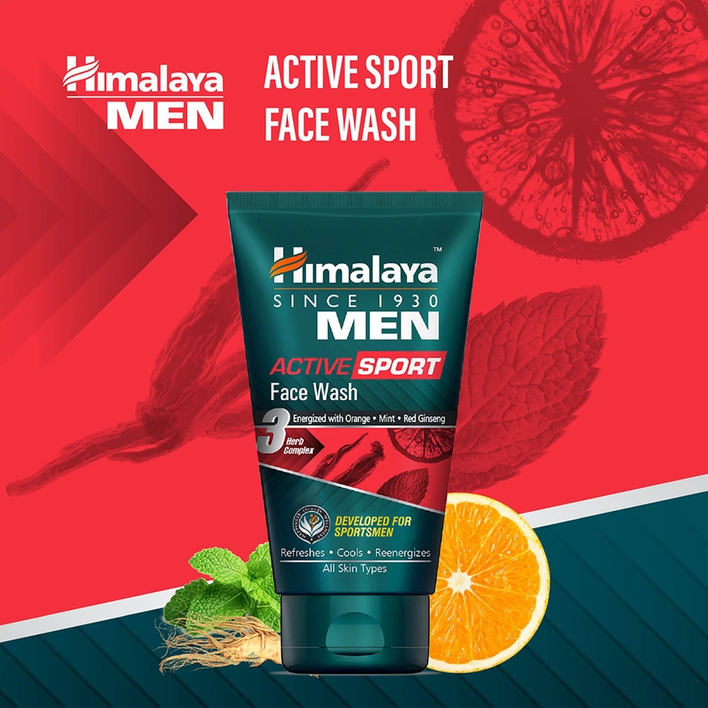 Himalaya Men Active Sport Face Wash – 100ml