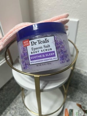 Dr Teal's Lavender Epsom Salt Body Scrub with Shea Butter & Jojoba Oil – 454g