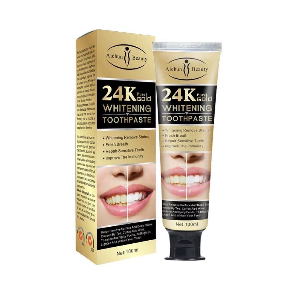 Aichun Beauty 24K Pure Gold Teeth Whitening Toothpaste