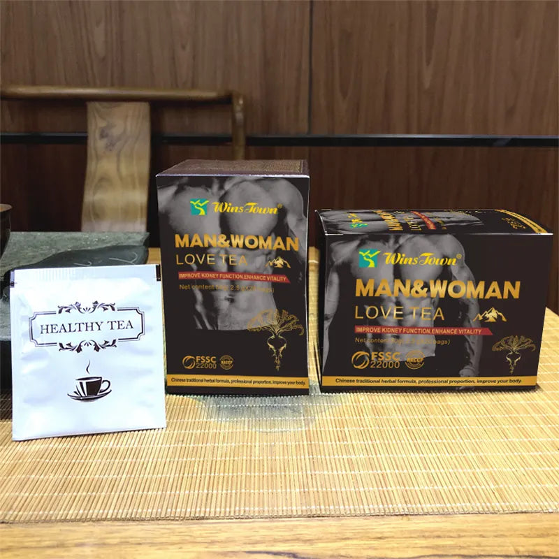 Winstown Man & Woman Love Tea