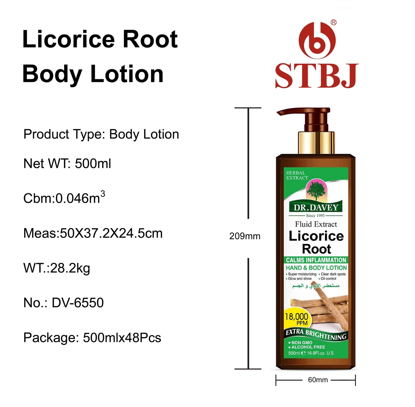 Dr. Davey Licorice Root Hand & Body Lotion