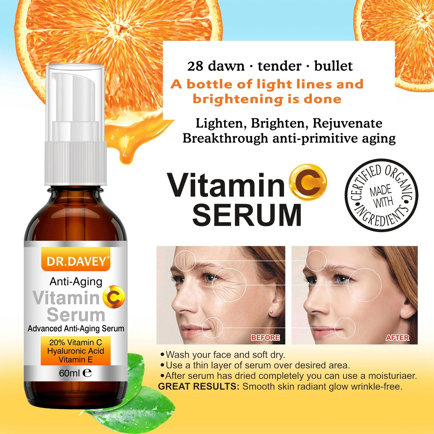 Dr. Davey Vitamin C Lifting & Firming Anti-Aging Serum