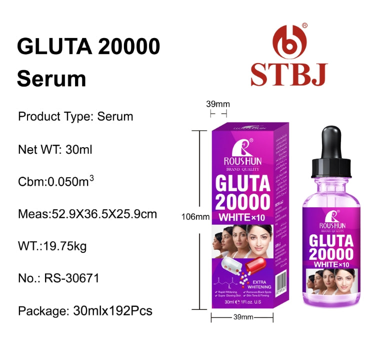 Roushun Gluta 20000 White X10 Extra Whitening