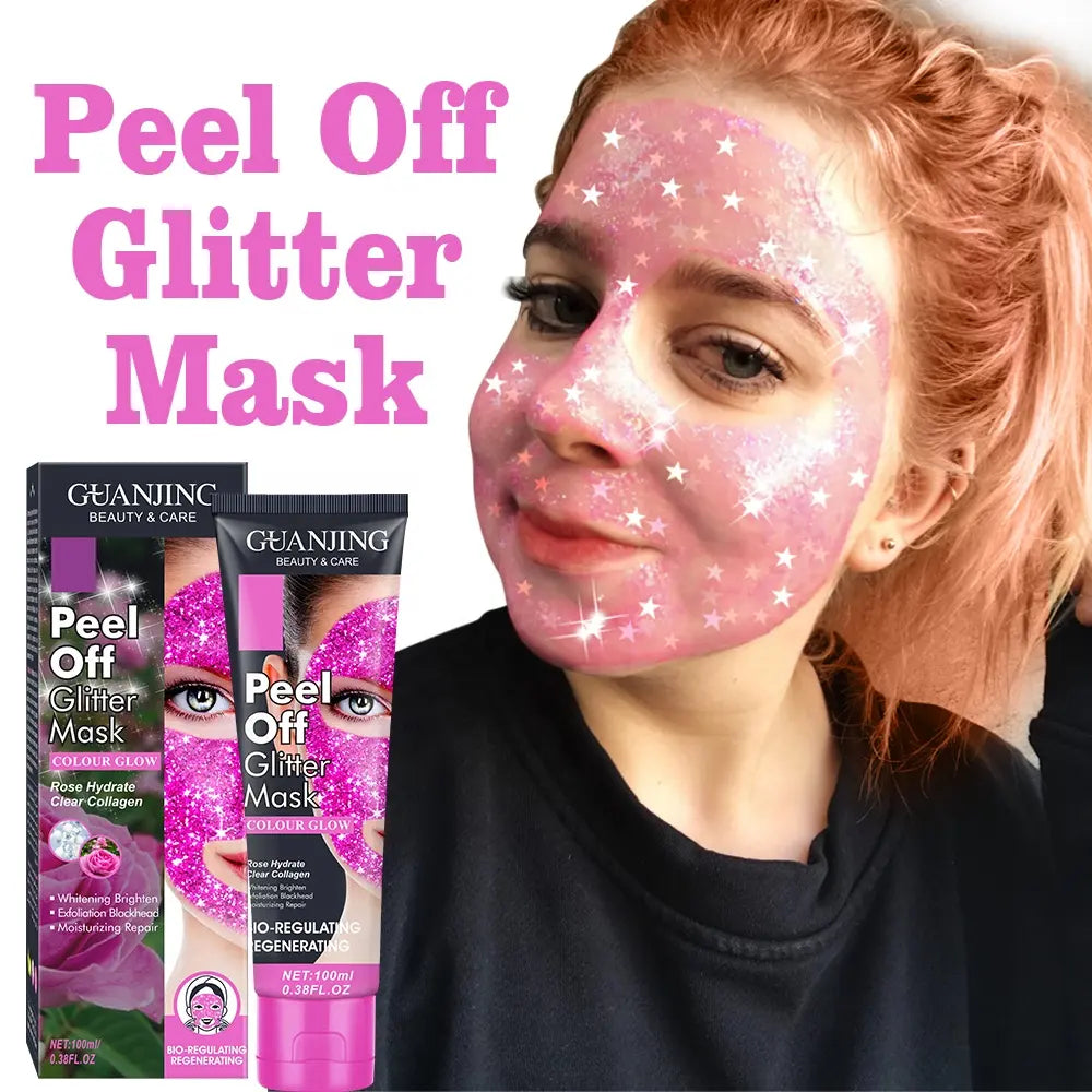Guanjing Rose Peel Off Glitter Mask