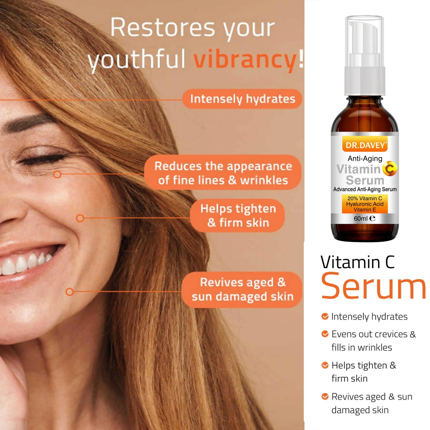 Dr. Davey Vitamin C Lifting & Firming Anti-Aging Serum