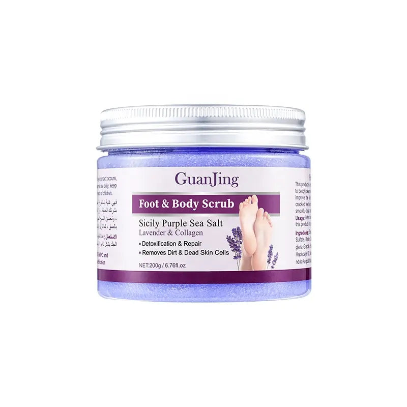 Guanjing Sicily Sea Extract Lavender & Collagen Foot & Body Scrub – 200g