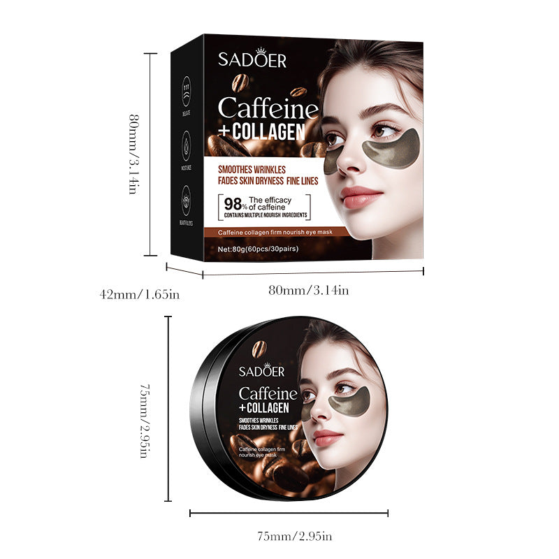 SADOER Caffeine + Collagen Eye Mask