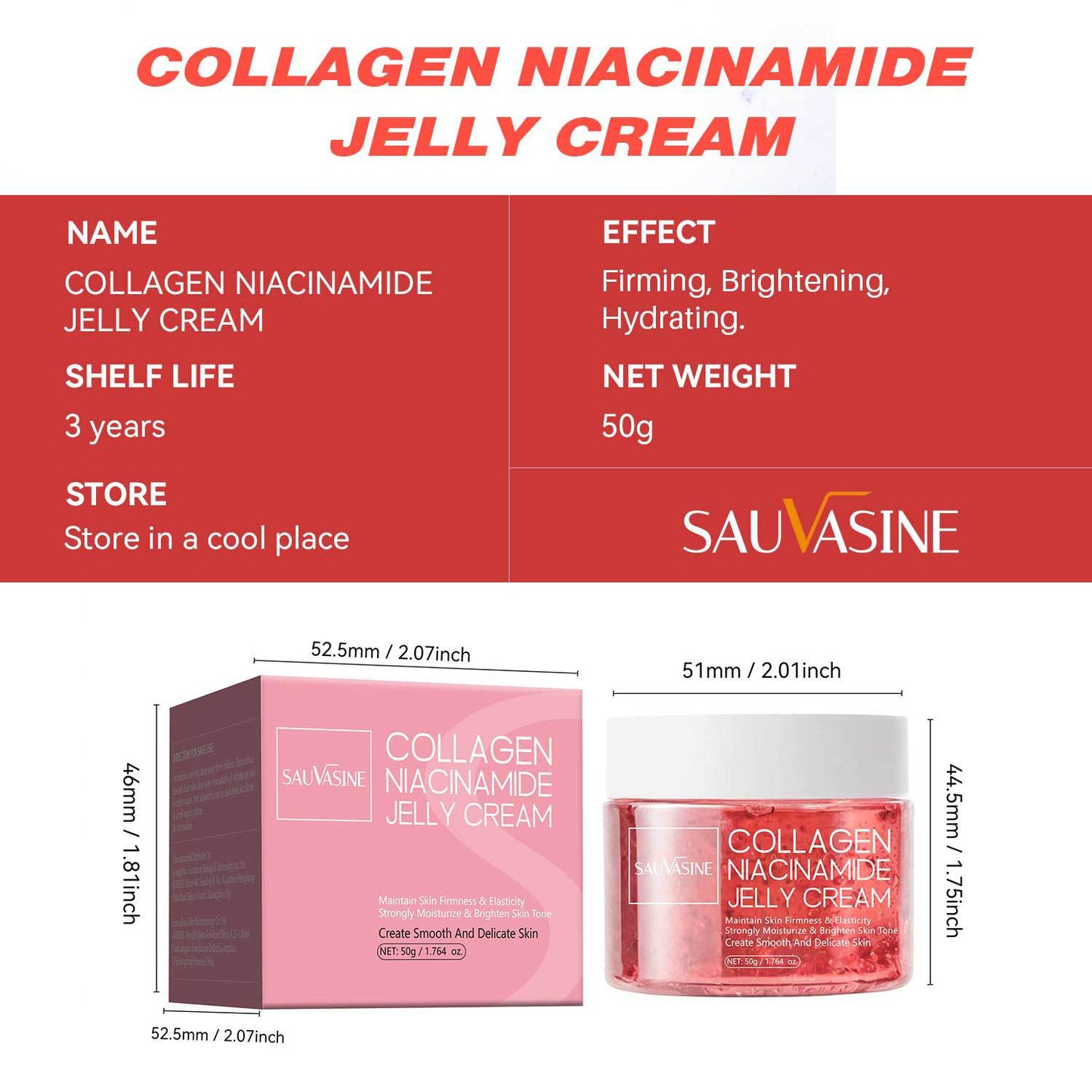 Sauvasine Collagen Niacinamide Jelly Cream