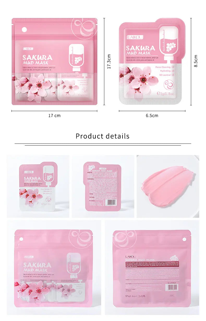 LAIKOU Japan Sakura Mud Mask – Purify, Brighten & Refresh Your Skin