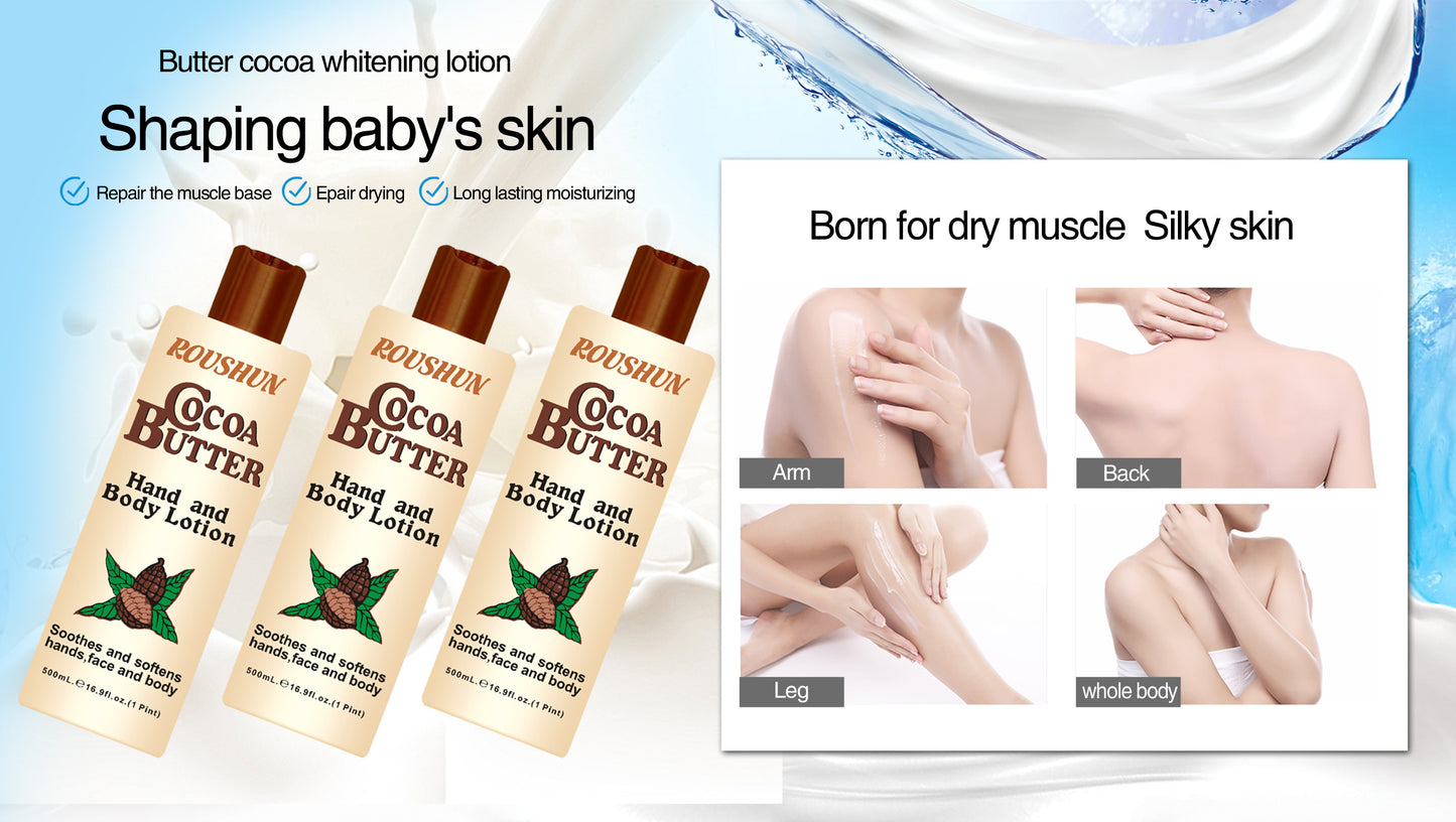 Roushun Cocoa Butter Hand & Body Lotion