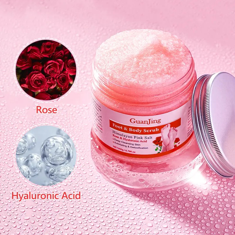 Guanjing Himalayan Pink Salt Foot & Body Scrub – 200g