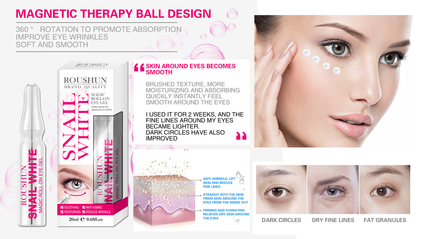 Roushun Snail White Magic Roll-On Eye Gel