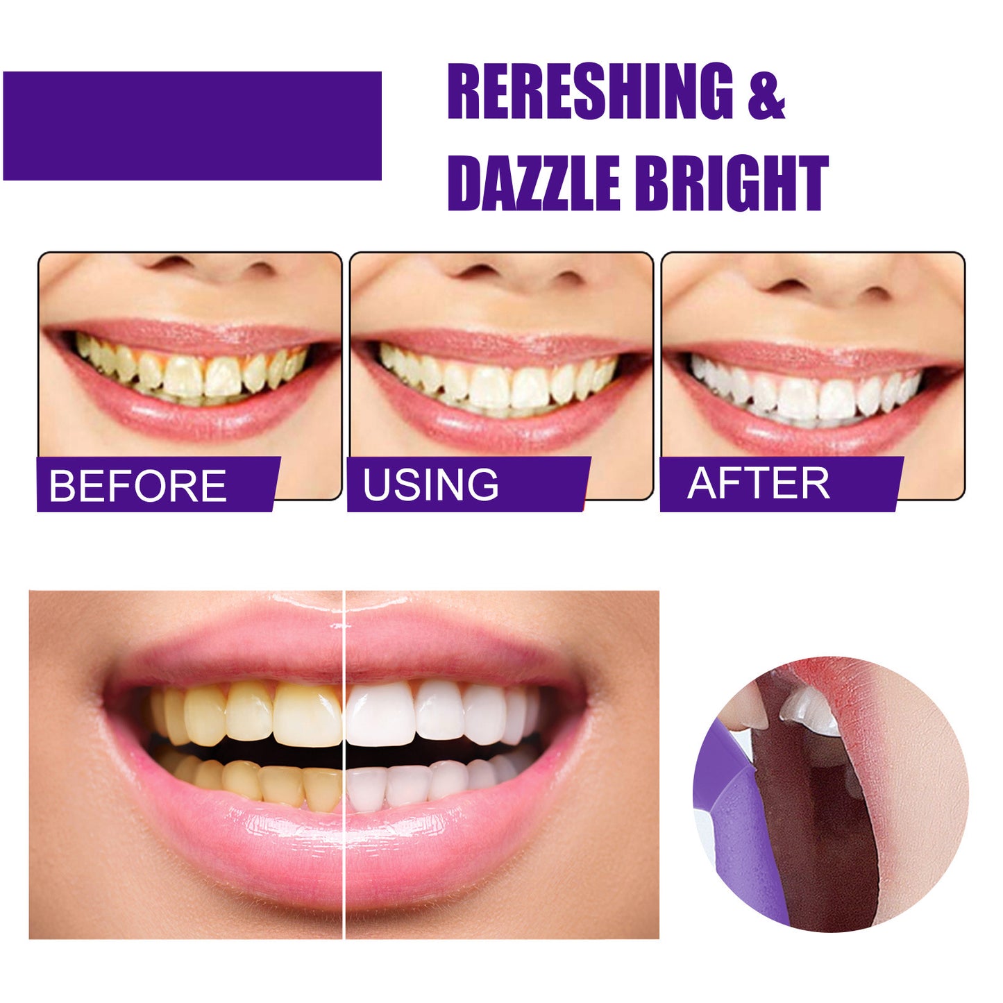EELHOE Purple Corrector Mouth Foam