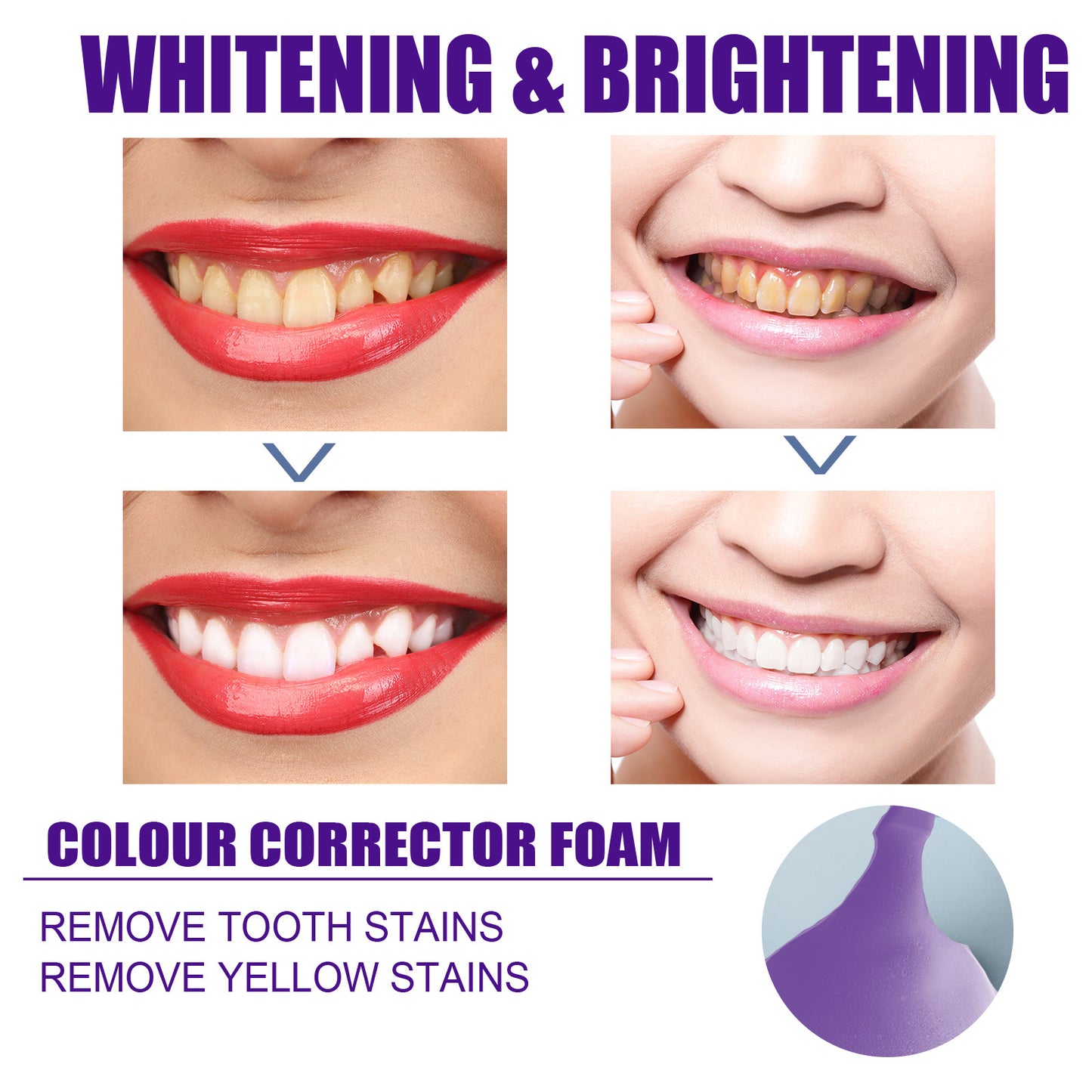 EELHOE Purple Corrector Mouth Foam