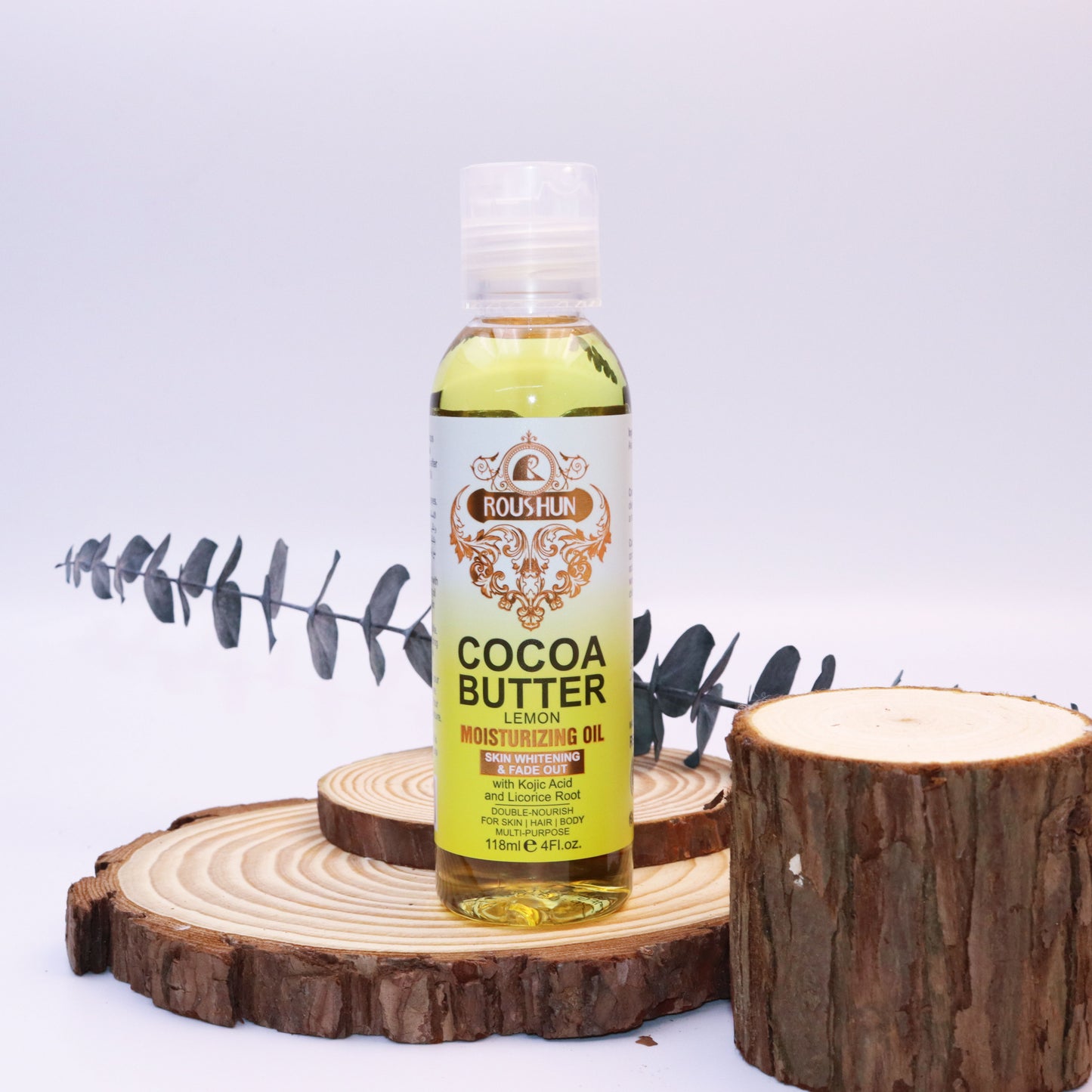 Roushun Cocoa Butter Lemon Moisturizing Whitening Oil