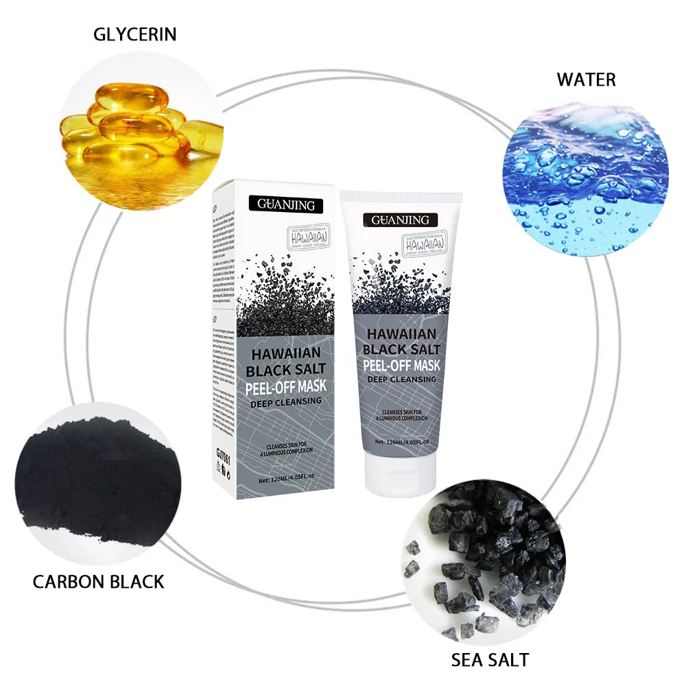 Guanjing Hawaiian Black Salt Peel-Off Mask – 120ml