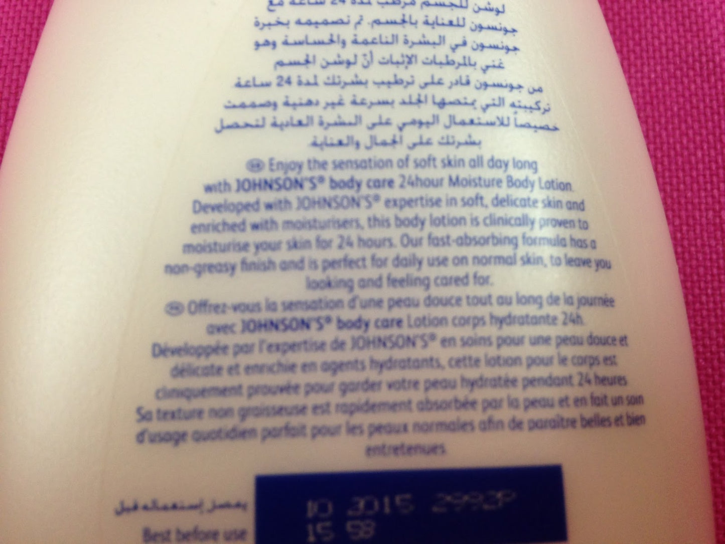 Johnson's Body Care 24 Hour Moisture Body Lotion