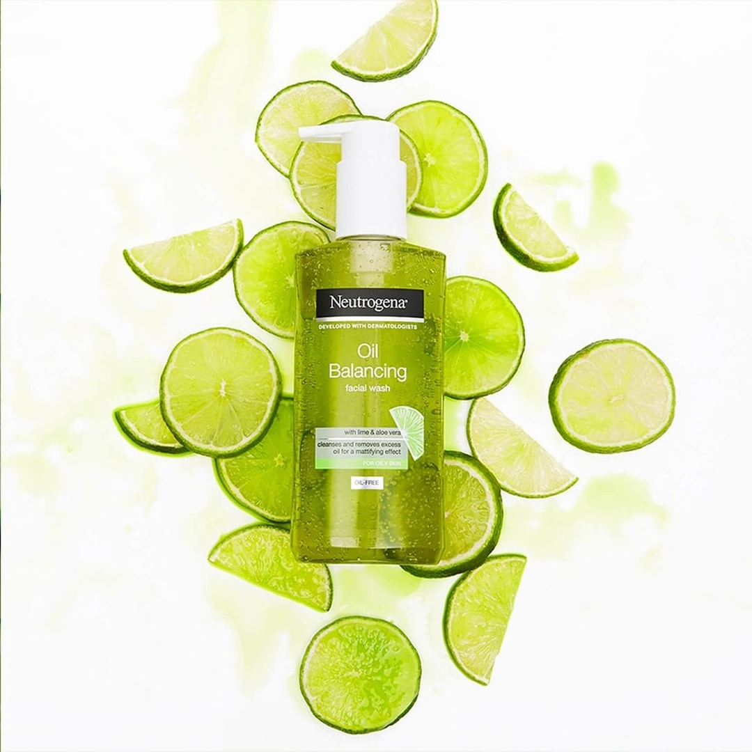 Neutrogena Oil Balancing Facial Wash with Lime & Aloe Vera – 200ml