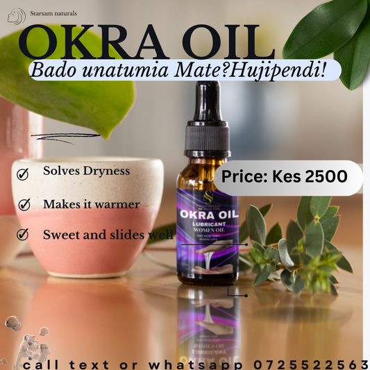 🔥 LIMITED DEAL — Okra Oil Natural Intimate Lubricant | Comfort + Pleasure + Gentle Formula | KSh 1,800