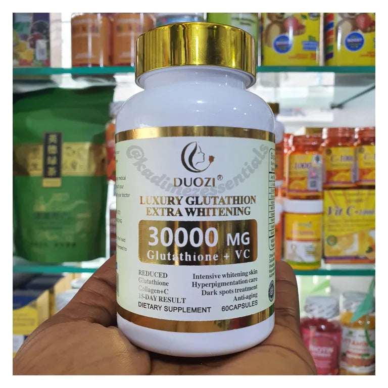 Duozi Luxury Glutathione Extra Whitening Pills 30,000mg Starsam Naturals Duozi Luxury Glutathione Extra Whitening Pills 30,000mg Starsam Naturals