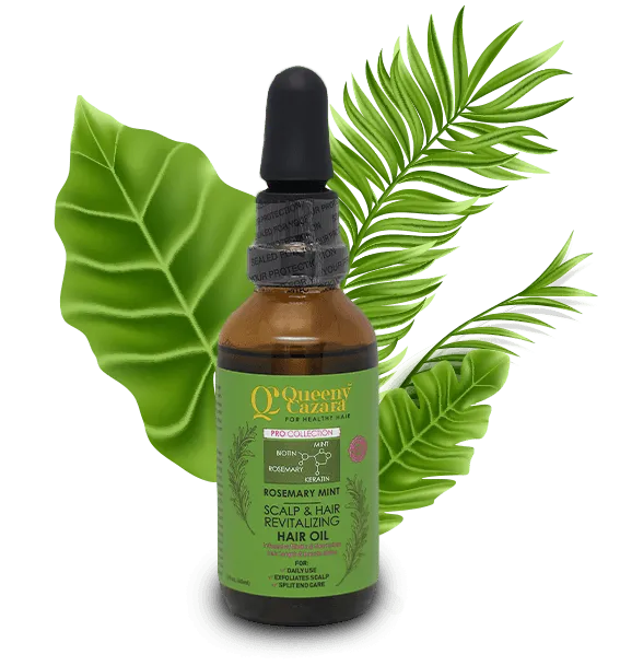 Queeny Cazara Rosemary Mint Scalp &Hair Revitalizing Hair Oil – 60ml