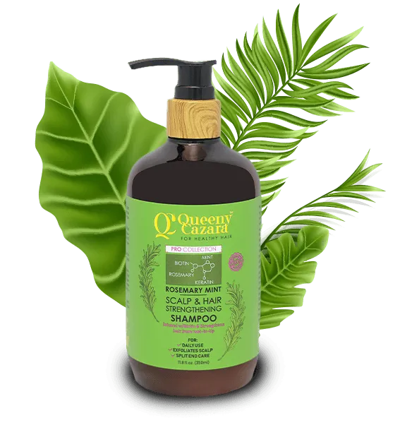 Queeny Cazara Rosemary Mint Scalp & Hair Strengthening Shampoo – 350ml