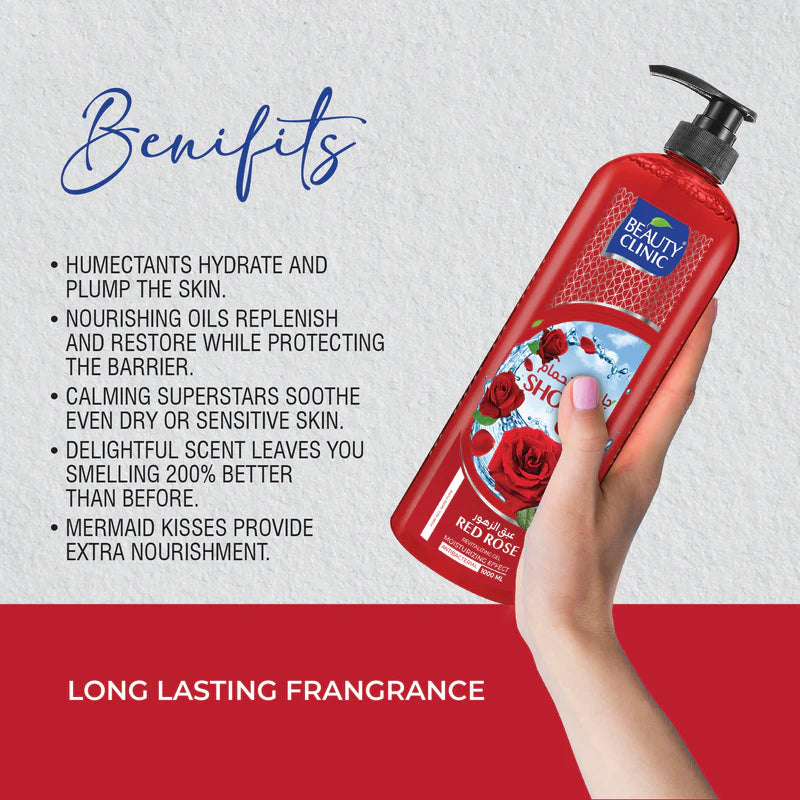 Beauty Clinic Red Rose Shower Gel