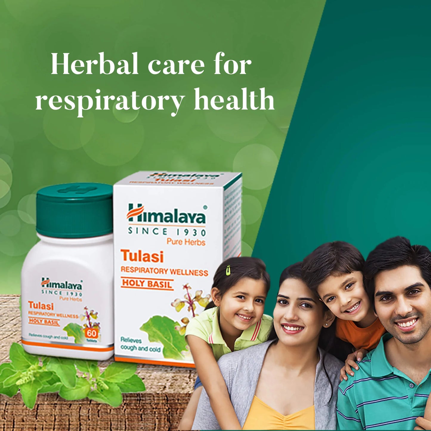 Himalaya Tulasi – Respiratory Wellness (60 Tablets)