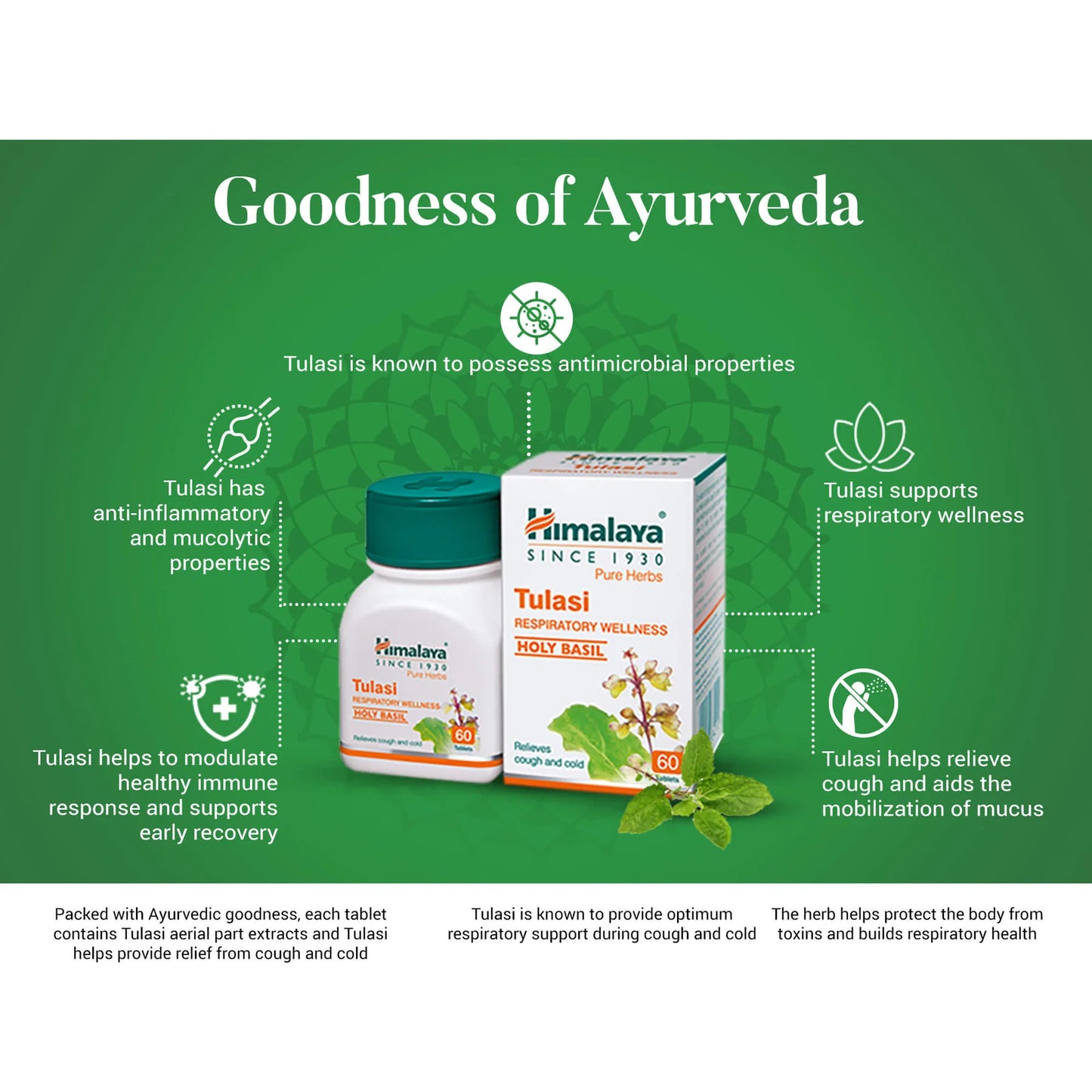 Himalaya Tulasi – Respiratory Wellness (60 Tablets)