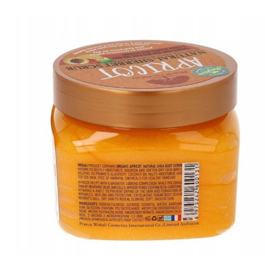 Wokali Apricot Sherbet Body Scrub 600g β Exfoliate, Brighten & Glow Like Never Before!